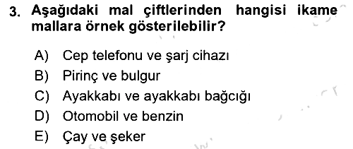 Afet Ekonomisi Ve Sigortacılığı 2023-2024 Yaz Okulu Sınavı - 3. soru