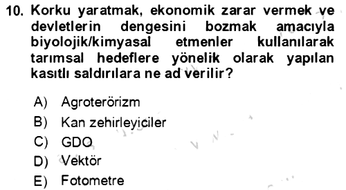Kbrn Savunma Ve Güvenlik 2021-2022 Dönem Sonu Sınavı - 10. soru