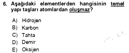 Kbrn Savunma Ve Güvenlik 2023-2024 Yaz Okulu Sınavı - 6. soru