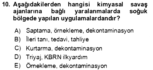 Kbrn Savunma Ve Güvenlik 2023-2024 Yaz Okulu Sınavı - 10. soru