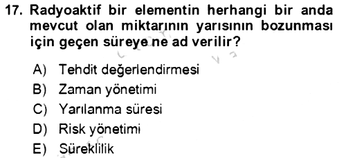 Kbrn Savunma Ve Güvenlik 2023-2024 Yaz Okulu Sınavı - 17. soru