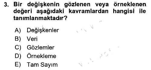 Veri Analizi Ve Değerlendirme 2024-2025 Ara Sınav - 3. soru