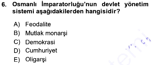 Anayasa Hukuku 2015-2016 Ara Sınav - 6. soru