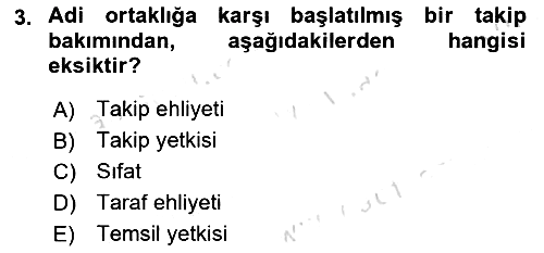 İcra Ve İflas Hukuku 2024-2025 Ara Sınav - 3. soru