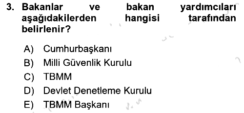 İdare Hukukuna Giriş 2019-2020 Ara Sınav - 3. soru