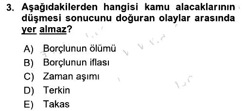 İdare Hukukuna Giriş 2025-2026 Dönem Sonu Sınavı - 3. soru