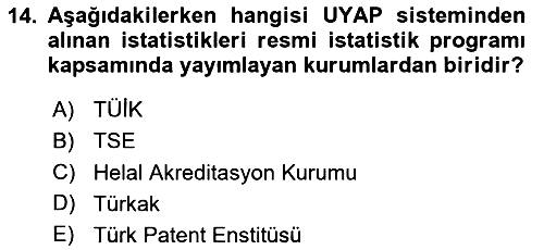 Mesleki Bilgisayar Ve Uyap 2024-2025 Ara Sınav - 14. soru