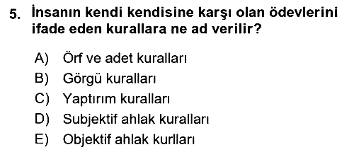 Temel Hukuk Bilgisi 2021-2022 Ara Sınav - 5. soru
