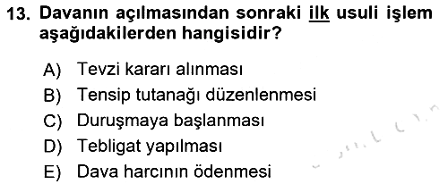 Temel Kalem Mevzuatı 2021-2022 Ara Sınav - 13. soru