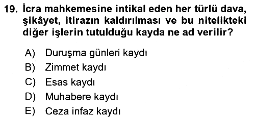 Temel Kalem Mevzuatı 2023-2024 Ara Sınav - 19. soru
