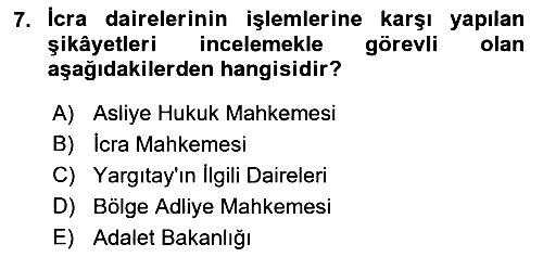 Temel Kalem Mevzuatı 2021-2022 Yaz Okulu Sınavı - 7. soru