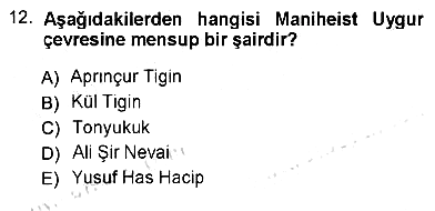 Türk Dili 1 2012-2013 Ara Sınav - 12. soru