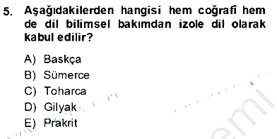 Türk Dili 1 2014-2015 Ara Sınav - 5. soru