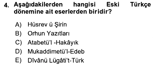 Türk Dili 1 2025-2026 Yaz Okulu Sınavı - 4. soru