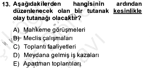 Türk Dili 2 2013-2014 Dönem Sonu Sınavı - 13. soru