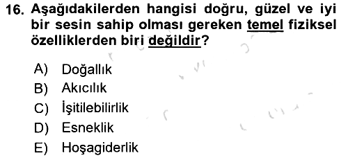 Türk Dili 2 2015-2016 Dönem Sonu Sınavı - 16. soru