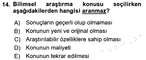 Türk Dili 2 2021-2022 Yaz Okulu Sınavı - 14. soru