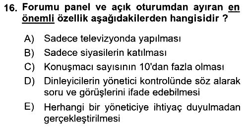 Türk Dili 2 2025-2026 Yaz Okulu Sınavı - 16. soru