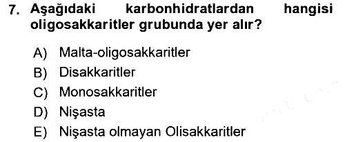 Beslenmenin Temel İlkeleri 2015-2016 Ara Sınav - 7. soru