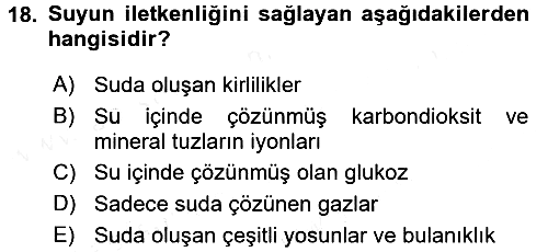 Beslenmenin Temel İlkeleri 2017-2018 Ara Sınav - 18. soru