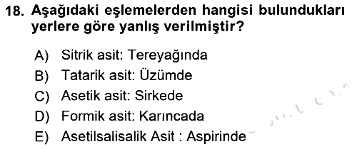 Beslenmenin Temel İlkeleri 2021-2022 Ara Sınav - 18. soru