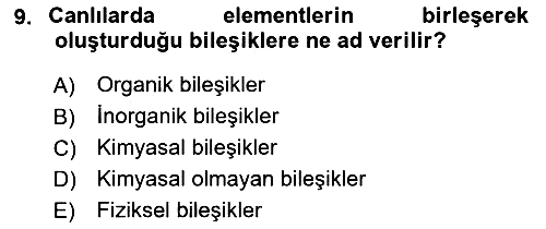 Beslenmenin Temel İlkeleri 2021-2022 Dönem Sonu Sınavı - 9. soru