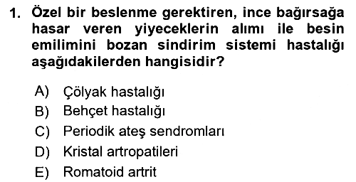 Beslenmenin Temel İlkeleri 2023-2024 Dönem Sonu Sınavı - 1. soru