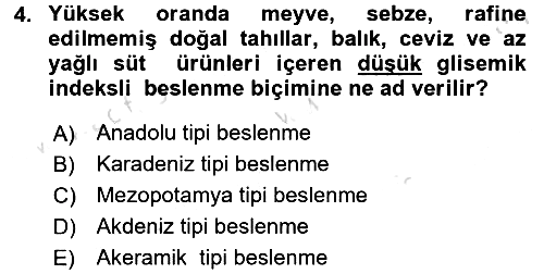 Gastronomi Tarihi 2016-2017 Dönem Sonu Sınavı - 4. soru
