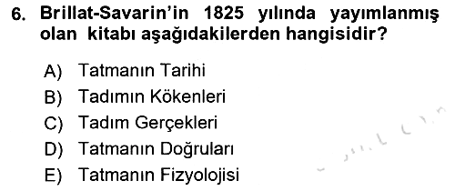 Gastronomi Ve Medya 2023-2024 Ara Sınav - 6. soru