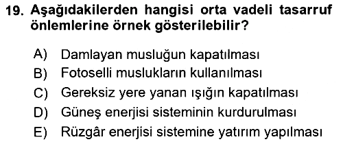 Gastronomi Ve Sürdürülebilirlik 2024-2025 Ara Sınav - 19. soru