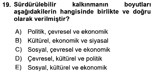 Gastronomide Yeni Akımlar 2022-2023 Yaz Okulu Sınavı - 19. soru