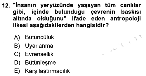 Gastronominin Temelleri 2021-2022 Yaz Okulu Sınavı - 12. soru