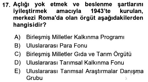 Gastronominin Temelleri 2021-2022 Yaz Okulu Sınavı - 17. soru