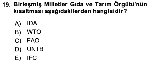 Gastronominin Temelleri 2022-2023 Yaz Okulu Sınavı - 19. soru