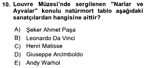 Gastronominin Temelleri 2024-2025 Yaz Okulu Sınavı - 10. soru