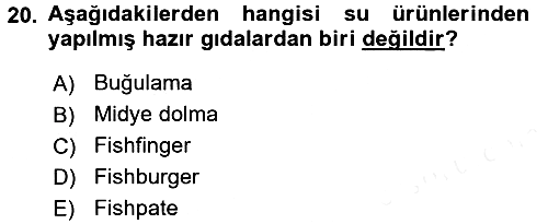 Gıda Coğrafyası 2017-2018 3 Ders Sınavı - 20. soru