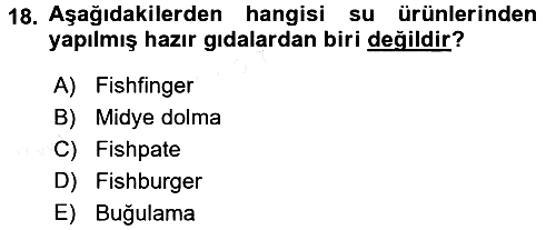 Gıda Coğrafyası 2017-2018 Dönem Sonu Sınavı - 18. soru