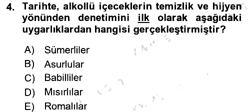 Gıda Mevzuatı ve Kalite Yönetimi 2017-2018 Ara Sınav - 4. soru