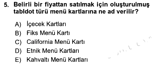 Menü Yönetimi 2021-2022 Ara Sınav - 5. soru