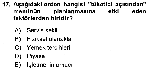 Menü Yönetimi 2023-2024 Ara Sınav - 17. soru