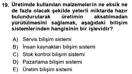Menü Yönetimi 2015-2016 Dönem Sonu Sınavı - 19. soru