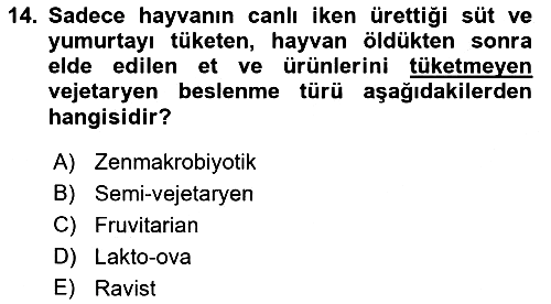 Menü Yönetimi 2018-2019 Dönem Sonu Sınavı - 14. soru