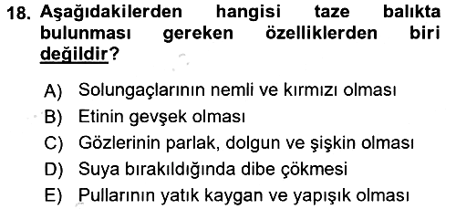 Temel Mutfak Teknikleri 2017-2018 Ara Sınav - 18. soru