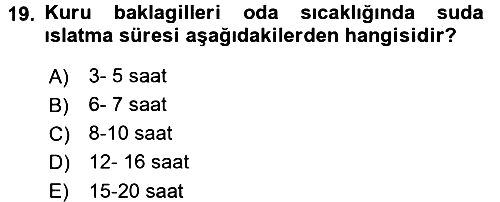 Temel Mutfak Teknikleri 2016-2017 Dönem Sonu Sınavı - 19. soru