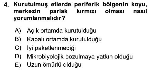 Temel Mutfak Teknikleri 2023-2024 Dönem Sonu Sınavı - 4. soru
