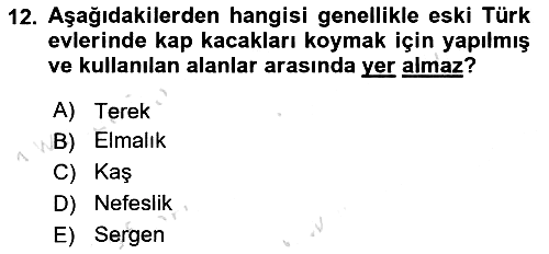 Yemek Sosyolojisi 2025-2026 Ara Sınav - 12. soru