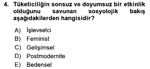 Yemek Sosyolojisi 2020-2021 Yaz Okulu Sınavı - 4. soru