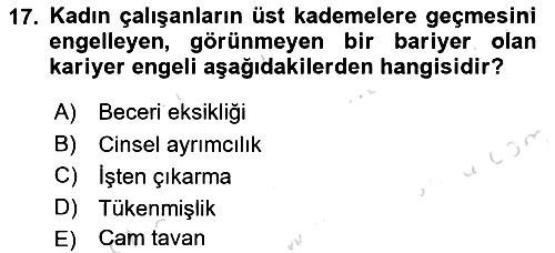 Yiyecek Ve İçecek İşletmeciliği 2022-2023 Dönem Sonu Sınavı - 17. soru