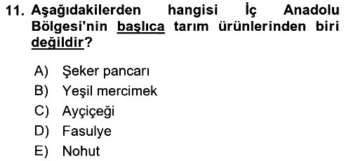 Yöresel Mutfaklar 2021-2022 Ara Sınav - 11. soru