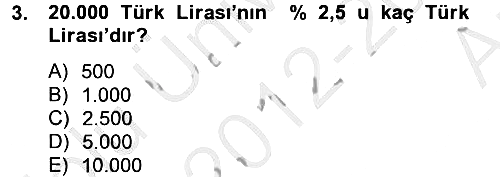 Finans Matematiği 2012-2013 Ara Sınav - 3. soru